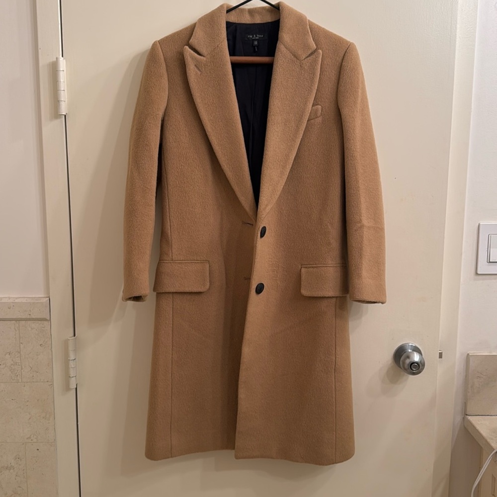 Rag and Bone XXS Wool Camel Coat